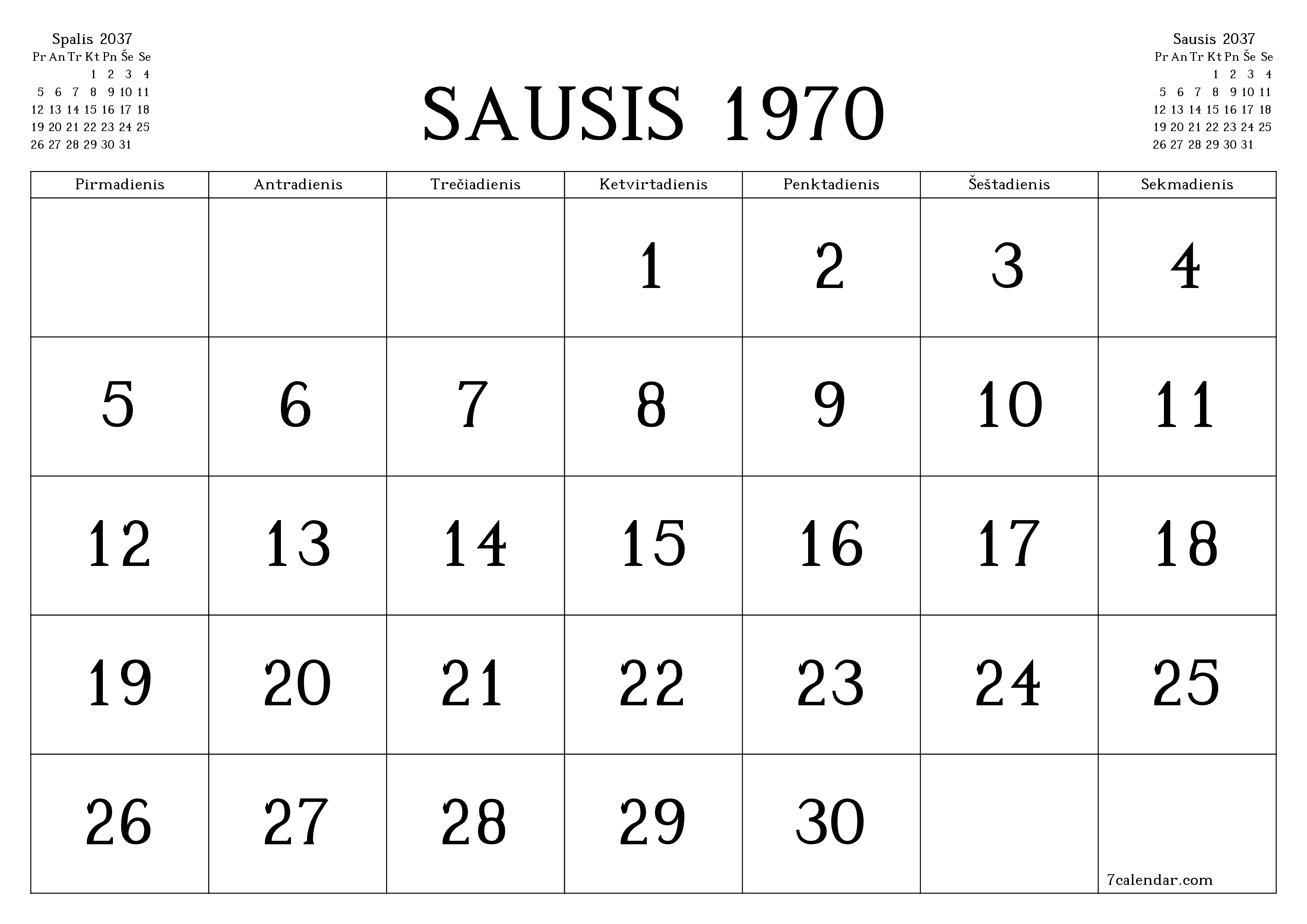 Ištuštinti mėnesio Lapkritis 2037 mėnesio planavimo priemonę su užrašais, išsaugoti ir atsispausdinti PDF formate PNG Lithuanian