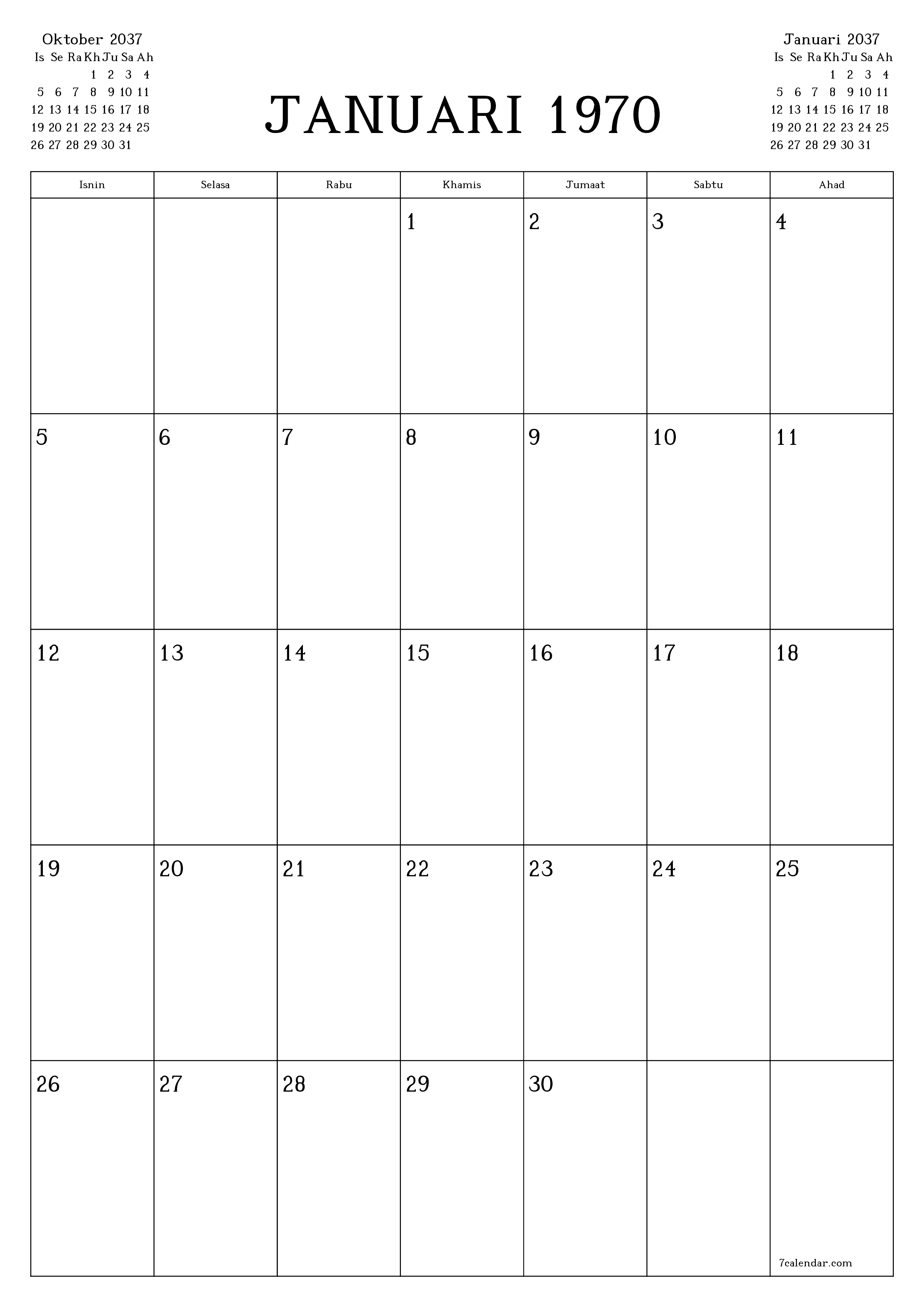  boleh cetak dinding templat percumamenegak Bulanan perancang kalendar November (Nov) 2037