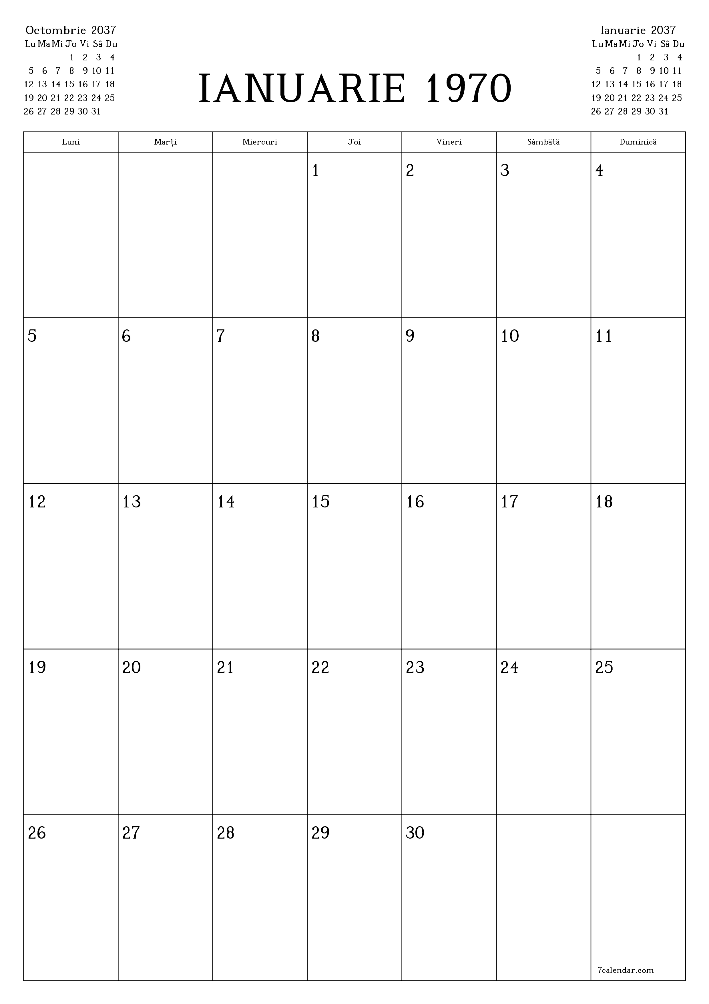  imprimabil de perete șablon de gratuitvertical Lunar planificator calendar Noiembrie (Nov) 2037