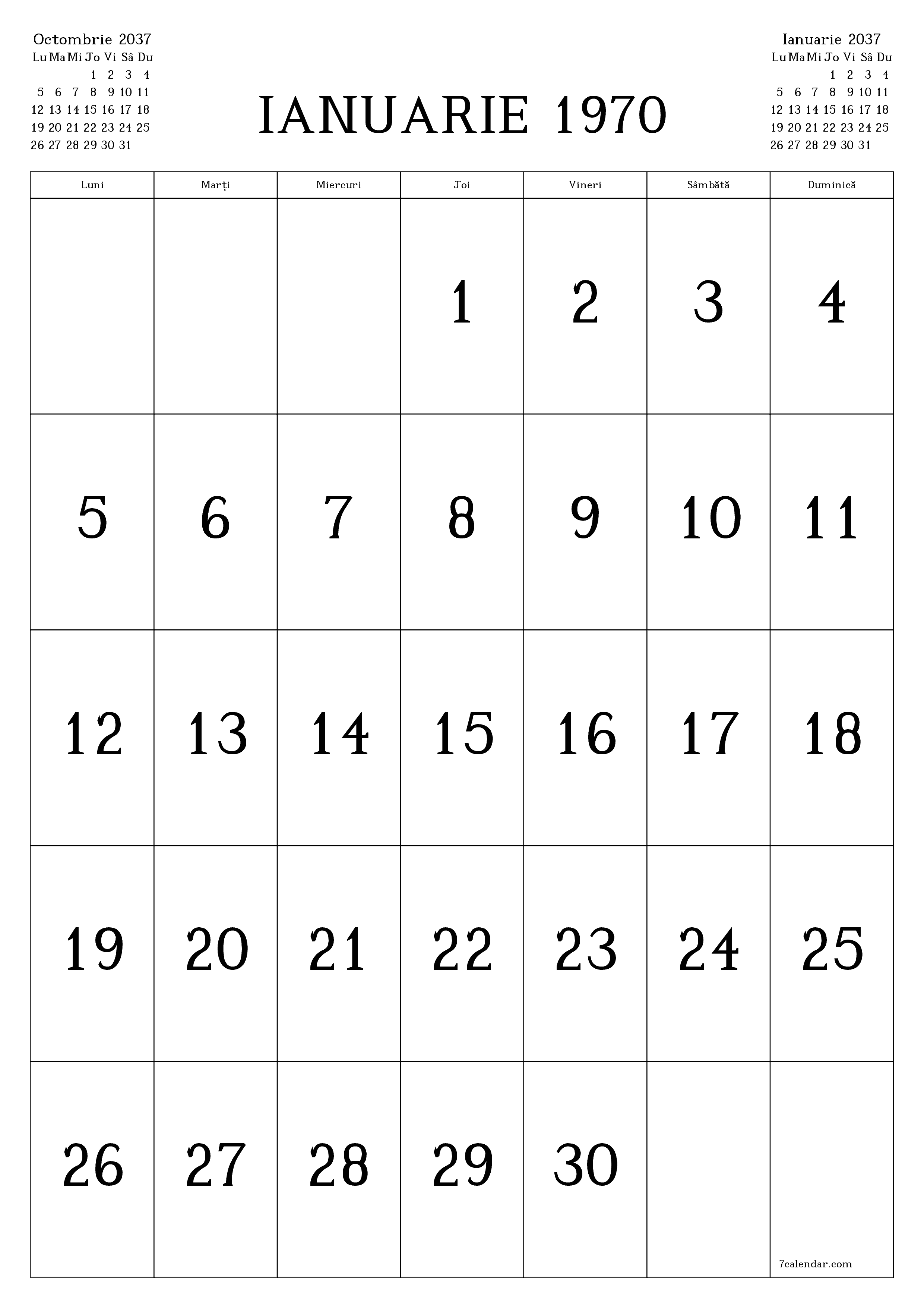  imprimabil de perete șablon de gratuitvertical Lunar calendar Noiembrie (Nov) 2037
