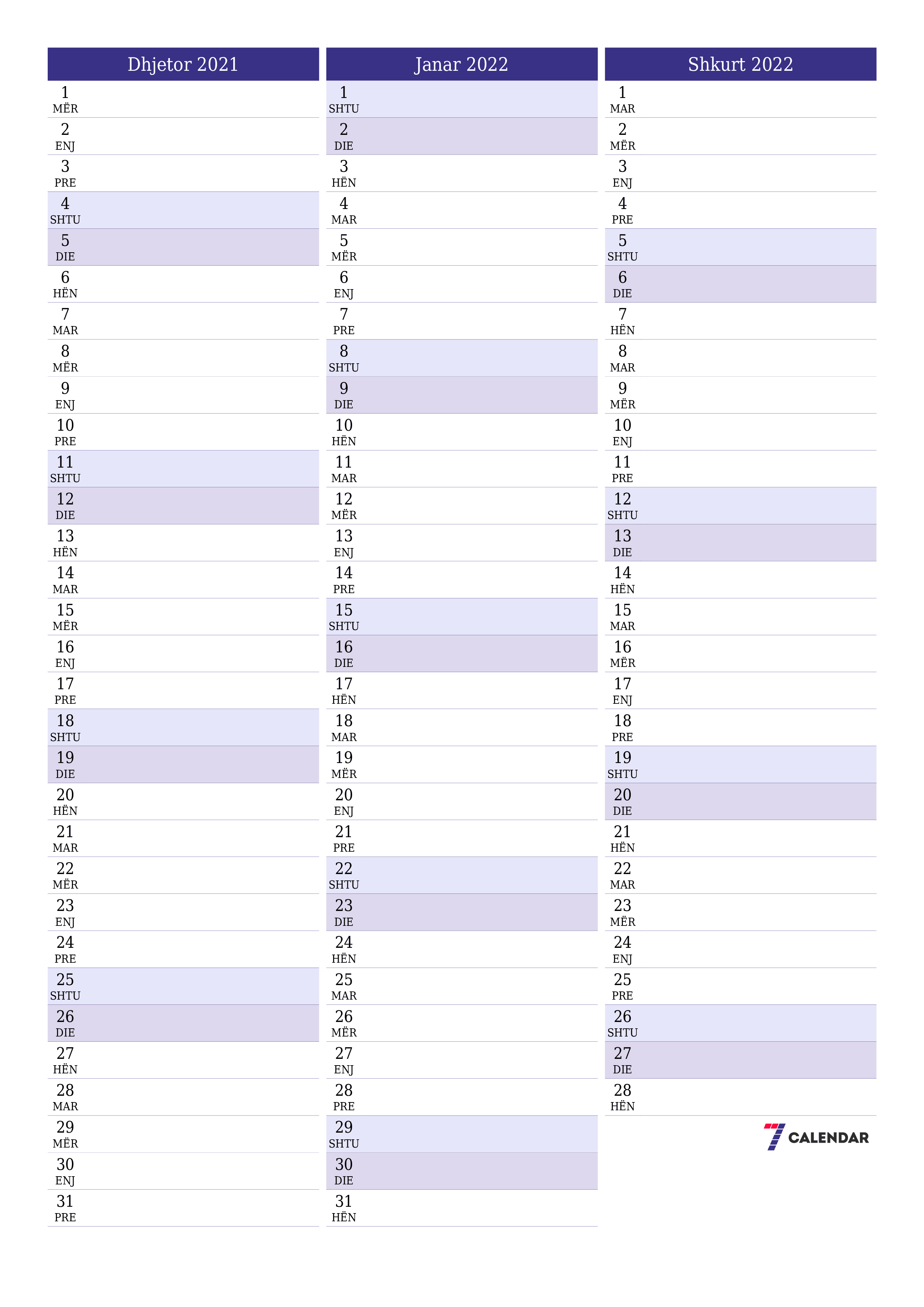  i printueshëm muri shabllon falasvertikale mujore planifikues kalendar Dhjetor (Dhjet) 2021