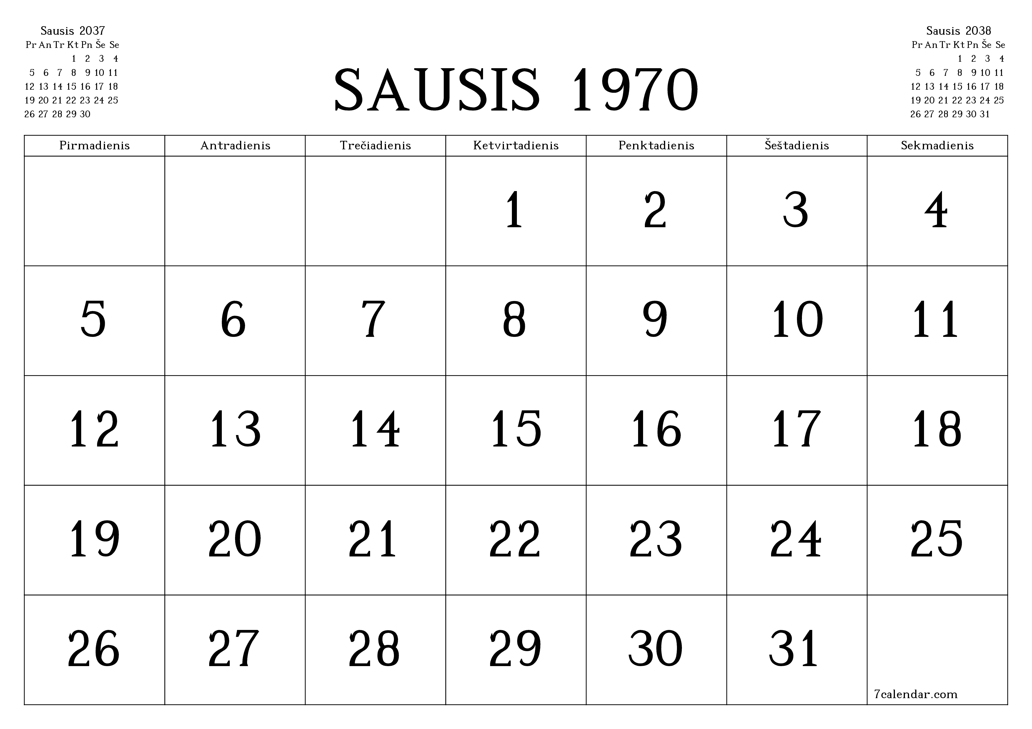 Ištuštinti mėnesio Gruodis 2037 mėnesio planavimo priemonę su užrašais, išsaugoti ir atsispausdinti PDF formate PNG Lithuanian