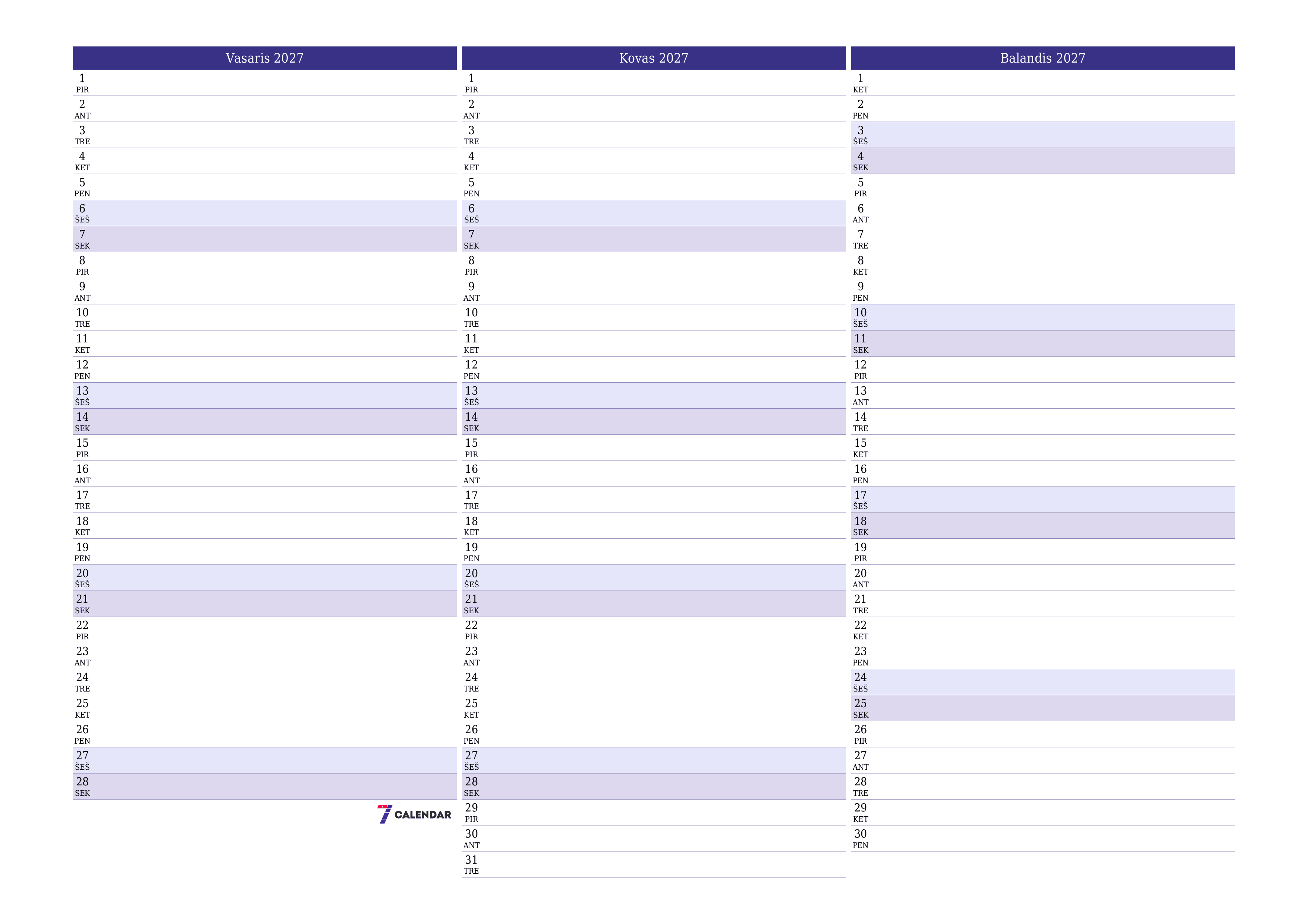 Ištuštinti mėnesio Vasaris 2027 mėnesio planavimo priemonę su užrašais, išsaugoti ir atsispausdinti PDF formate PNG Lithuanian