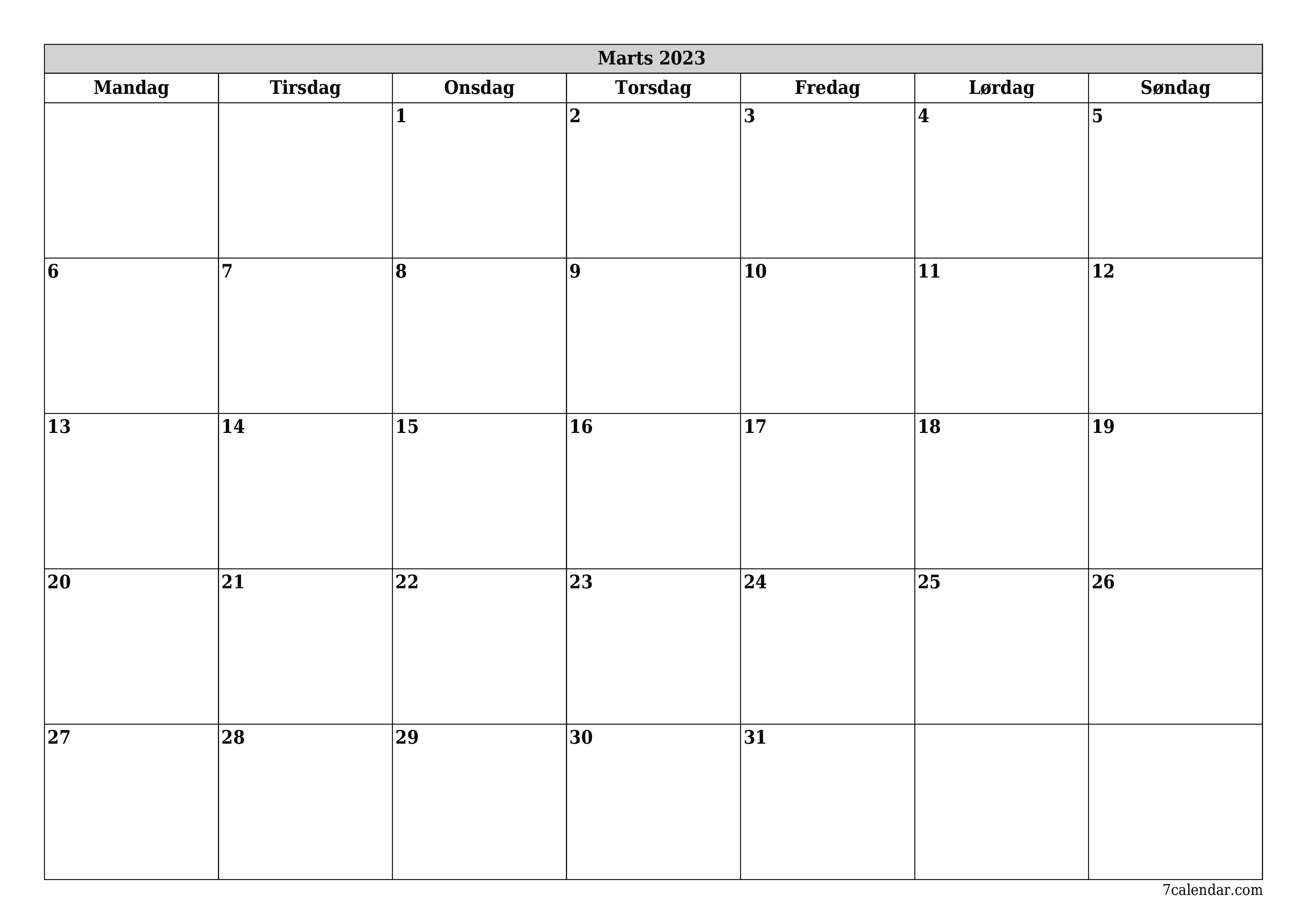 Overskyet tage ned legation Kalendere og planlæggere, der kan udskrives til Marts 2023 A4, A3 til PDF  og PNG - 7calendar