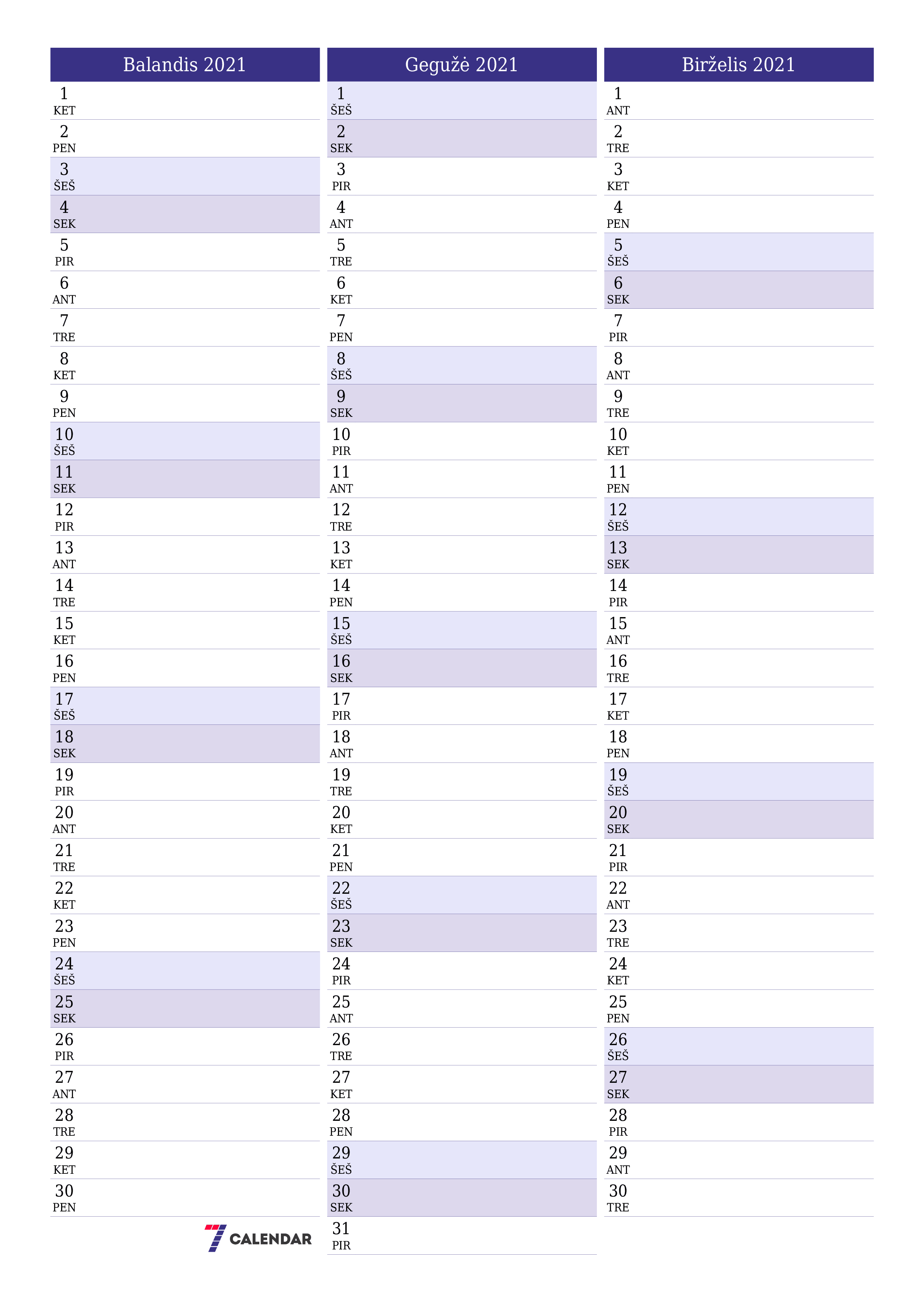 Ištuštinti mėnesio Balandis 2021 mėnesio planavimo priemonę su užrašais, išsaugoti ir atsispausdinti PDF formate PNG Lithuanian