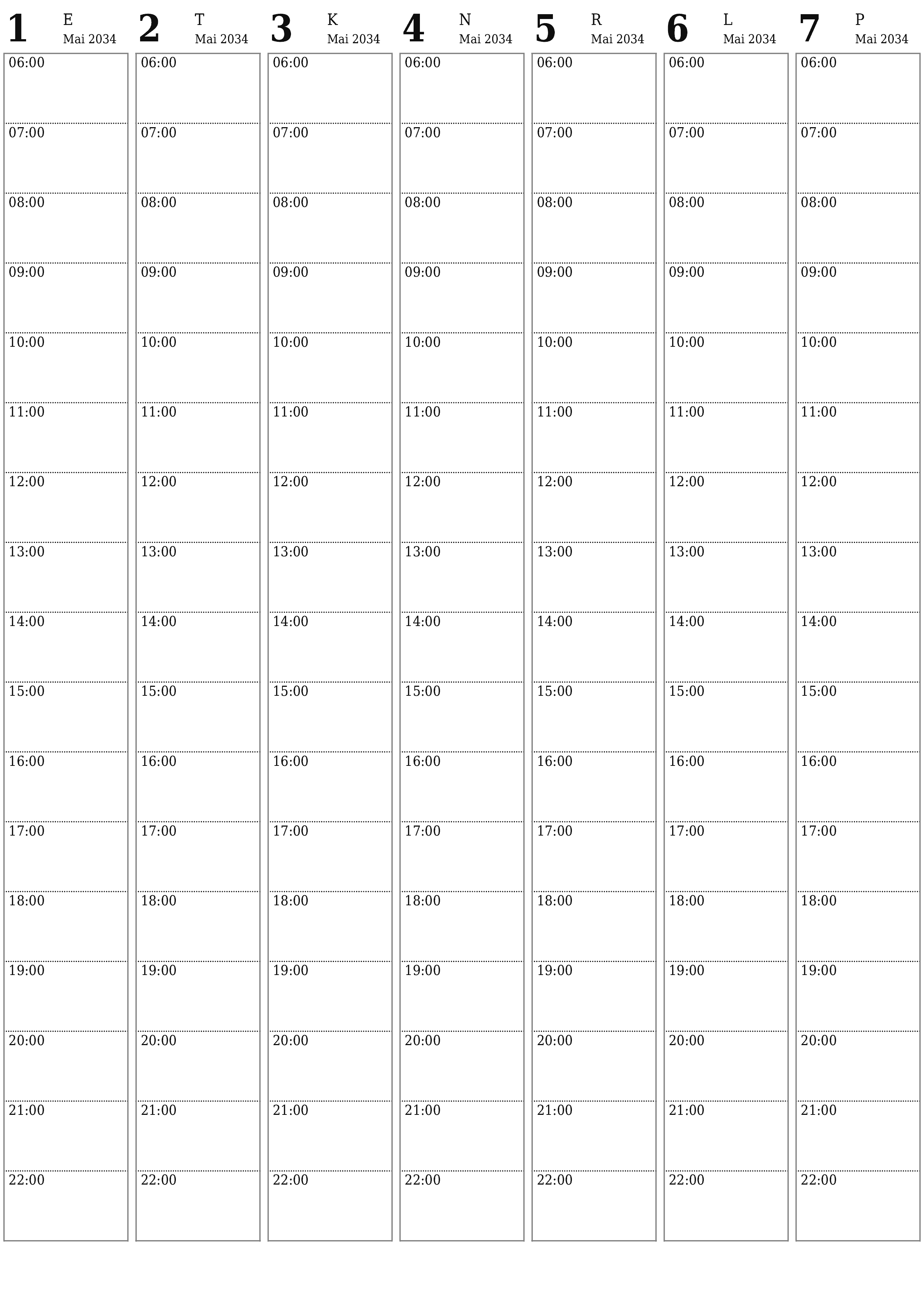 prinditav seina kalendri mall tasuta vertikaalne Nädalane planeerija kalender Mai (Mai) 2034