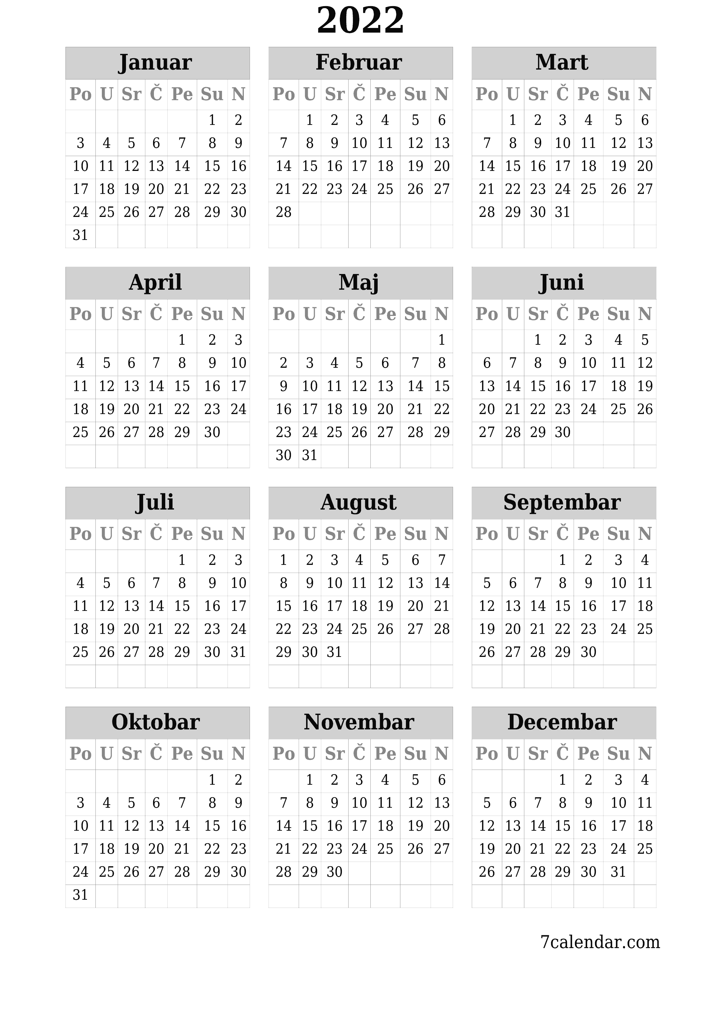  za štampanje zidni šablon a besplatni vertikalno Godišnje kalendar August (Aug) 2022