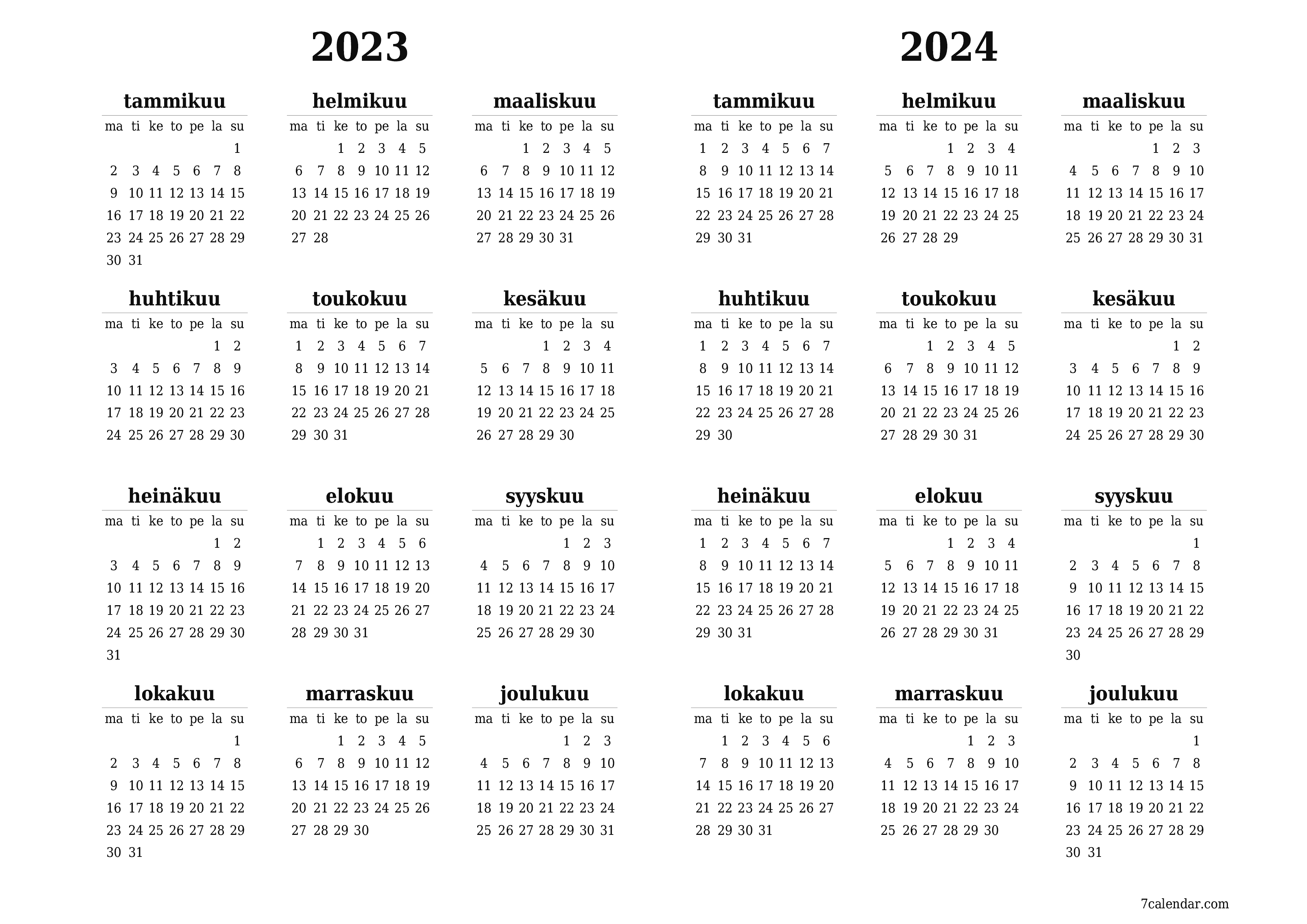 tulostettava seinä n malli ilmainen vaakasuoraan Vuosittain kalenteri maaliskuu (maalis) 2023