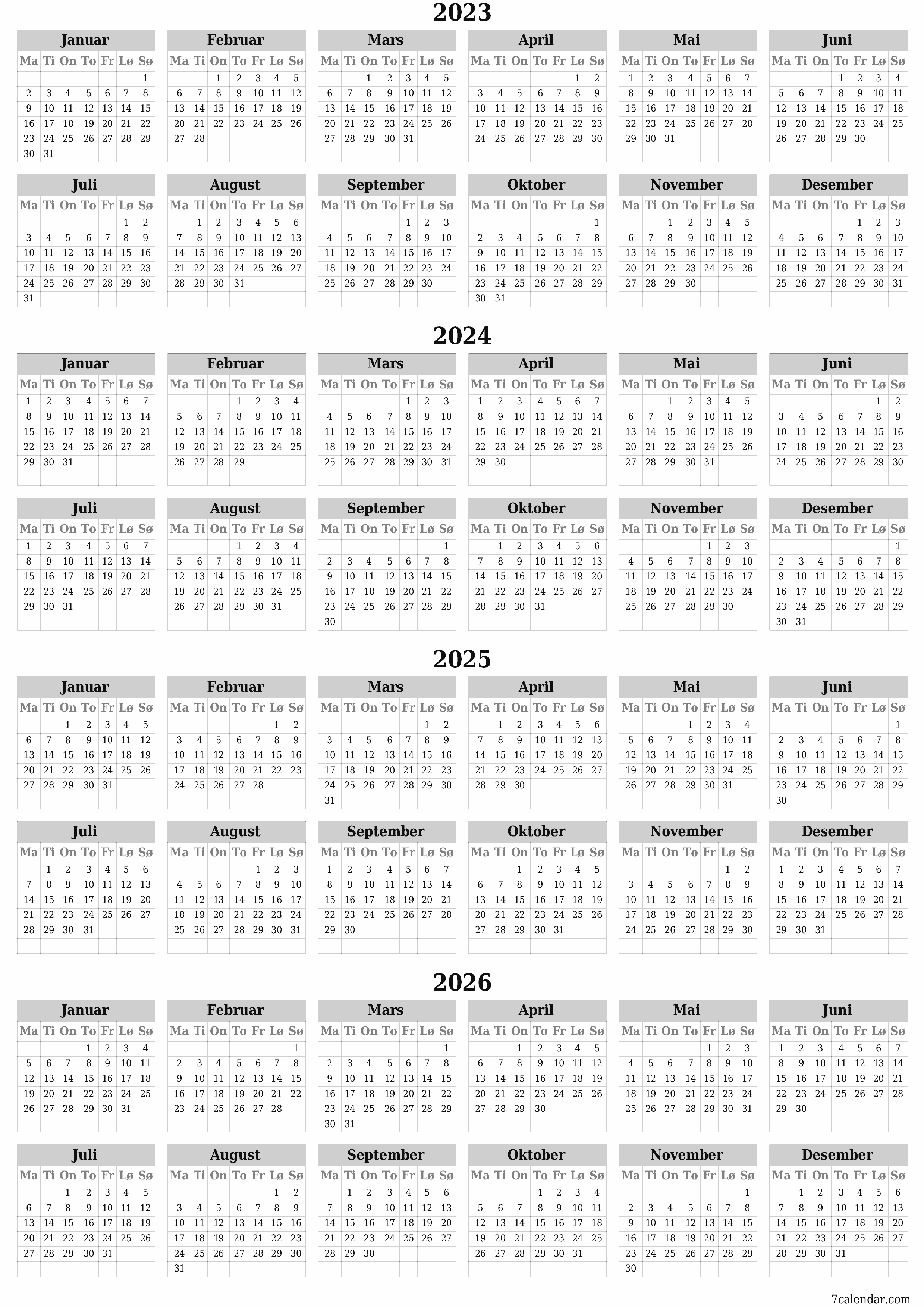 utskrivbar vegg mal gratis vertikal Årlig kalender September (Sep) 2023